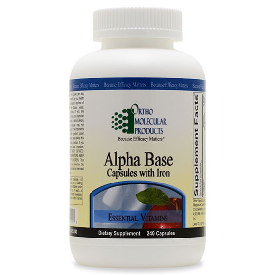 Alpha Base Capsules w/ Iron (240 capsules ) Atlanta City Pharmacy